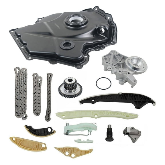 AKWH Timing Chain Kit, Engine Cover, Solenoid Kit For VW Passat Jetta GTI Audi A3 A4 TT Q5 2.0T Gas