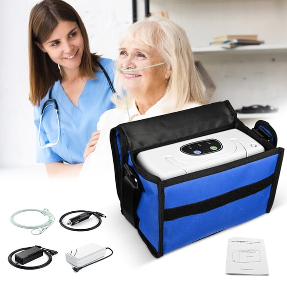 AKYDUCE 33%& 3L/ Tube Machine 33% Out-O2XYGEN(Continuous) Portable Concentrator for Travel Home Use (Stable design),3.3
