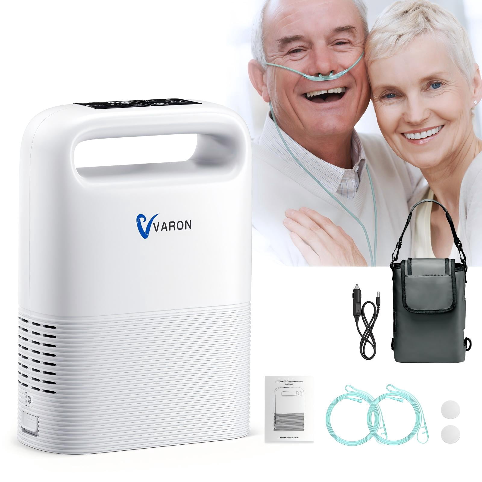 AKYDUCE 93%~ 1-5LOxygen&generator Tube &filters 𝗐𝗂th Accessories-(24Hrs) Quiet(All-Age Use) Concentrator de oxigeno for Travel use,5𝑙𝑏𝑠 Lightwei-T08,Stable