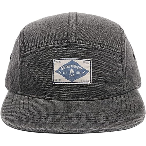 AKcxy 5 Panel Hat Flat Brim Baseball Cap Snapback Hats for Men Vintage Trucker Dad Hat Hip Hop Street Style Skateboard Hats