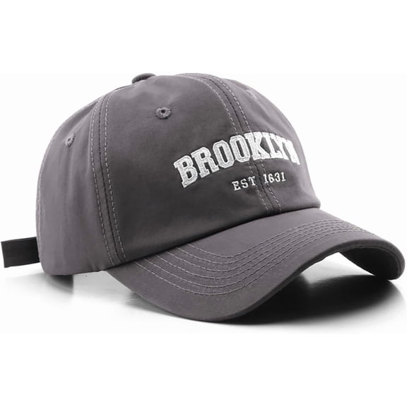 AKcxy Brooklyn Cap Breathable Cotton Baseball Cap for Men and Women