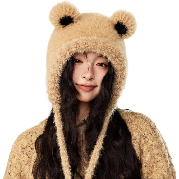 AKcxy Fashion Winter Hats for Women Lovely Cat Ear Trooper Aviator Earflap Cap Outdoor Ushanka Russian Ski Hat