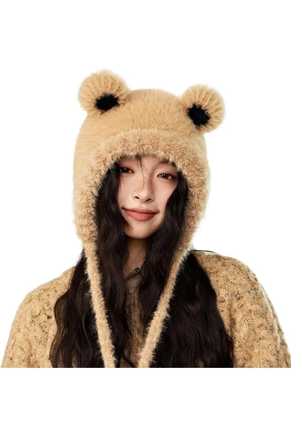 Fashion Winter Hats for Women Lovely Cat Ear Trooper Aviator Earflap Cap Outdoor Ushanka Russian Ski Hat