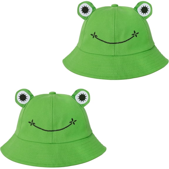 AKcxy Frog Bucket Hat - Cotton Funny Fisherman Hat for Adult Teens & Men