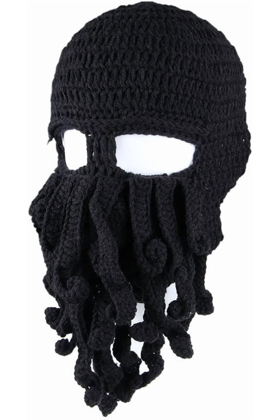 Men's Head Barbarian Vagabond Beanie Original Foldaway Beard Octopus Pirate Hats Bearded Caps