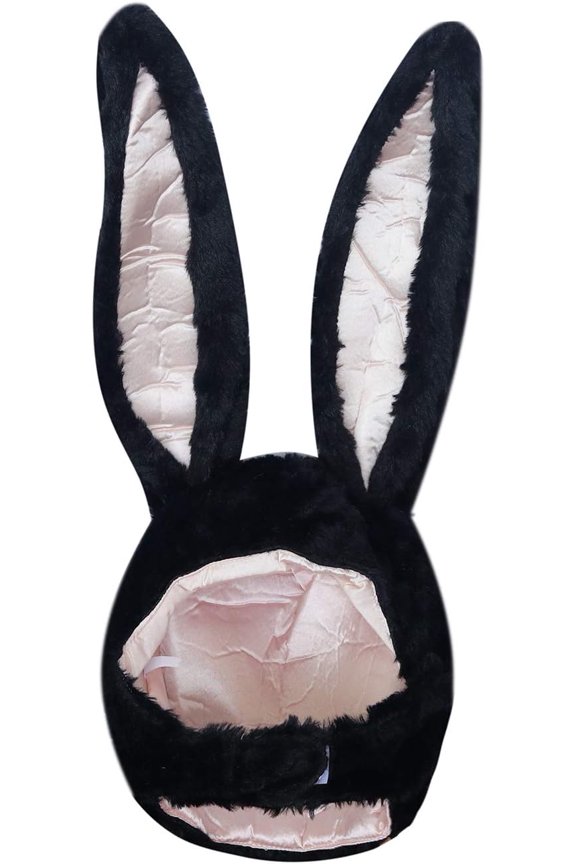 Plush Funny Bunny Rabbit Ears Hood Women Costume Party Hats for Cosplay Halloween