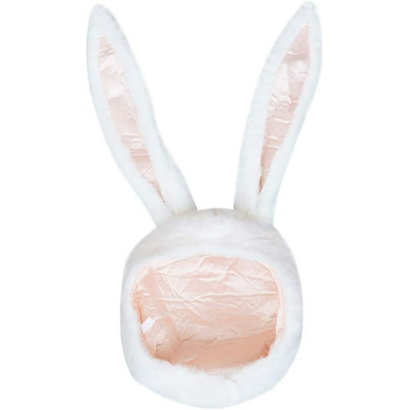 AKcxy Plush Funny Bunny Rabbit Ears Hood Women Costume Party Hats for Cosplay Halloween
