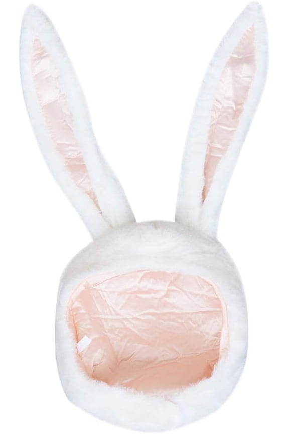 Plush Funny Bunny Rabbit Ears Hood Women Costume Party Hats for Cosplay Halloween