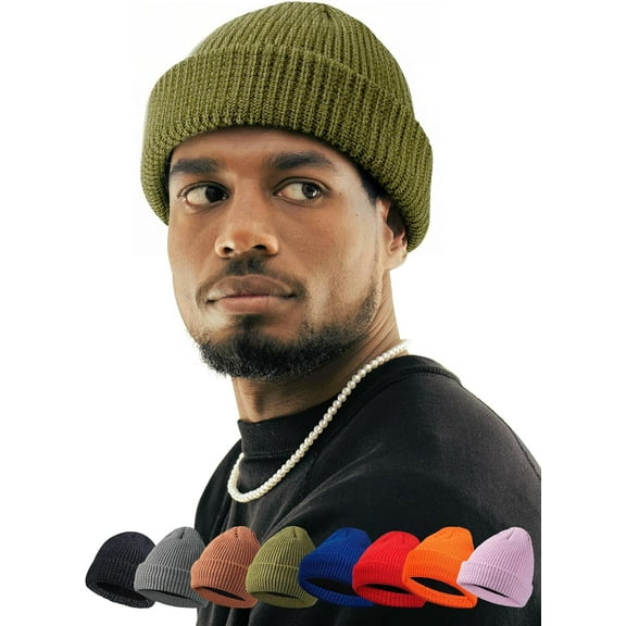 AKcxy Reflective Beanie Hats for Women Men Adults High Visibility Safety Knitted Polar Fleece Lined Cap