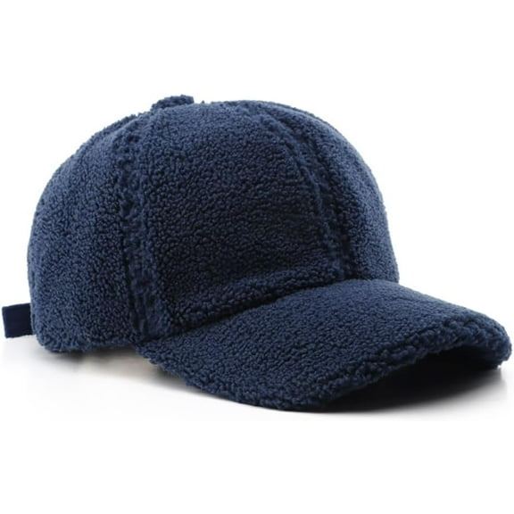 AKcxy Winter Baseball Cap for Women Men Solid Color Warm Baseball Cap for Outdoor Travel