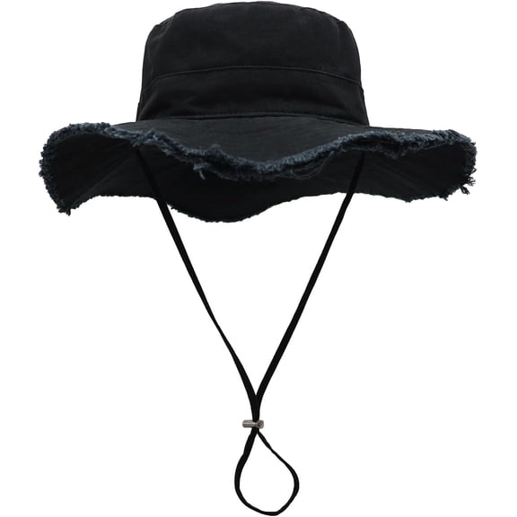 AKcxy Womens Cotton Sun Hat Floppy Wide Brim Bucket Hat Foldable Gardening Hat Breathable Summer Travel Beach Hat UPF50 