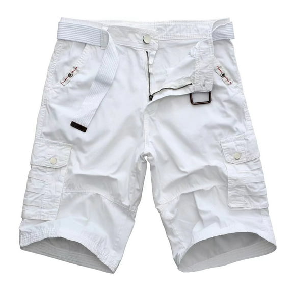 AKsit Mens Wyoming Cargo Short Classic-Fit Outdoor Cargo Short Regular & Big-Tall Sizes (White 44)
