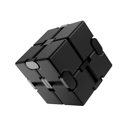 AL Alloy Metal Fidget Infinity Cube Gadgets Toys for Adults, Magic Cube for Stress Anxiety Relief
