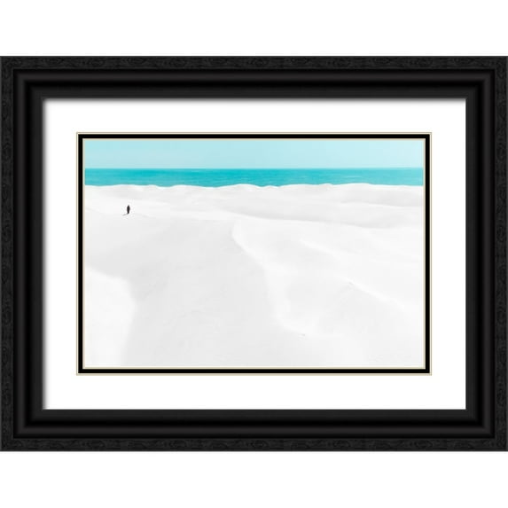 AL Farsi, Haitham 14x11 Black Ornate Wood Framed with Double Matting Museum Art Print Titled - Sugar Sands