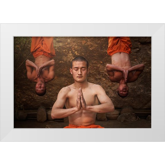 AL Farsi, Haitham 14x11 White Modern Wood Framed Museum Art Print Titled - Kung Fu Life