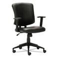 thumbnail image 1 of AL  Leather Chair with Arms - Black, 1 of 1