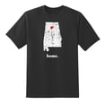 thumbnail image 1 of AL Map Alabama Home State Love Alabama Love Home T Shirt Black,S, 1 of 1
