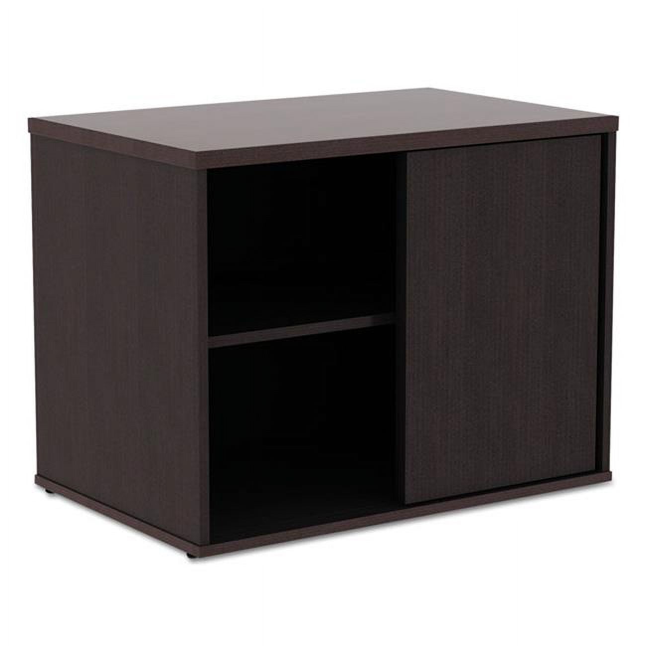 AL Open Office Low Storage Credenza Espresso