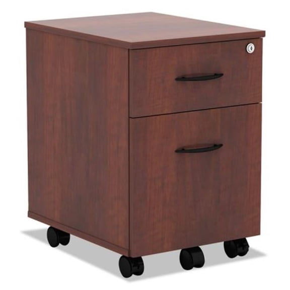 AL  Valencia Mobile File Pedestal - Cherry - Medium - Durable Laminate Design