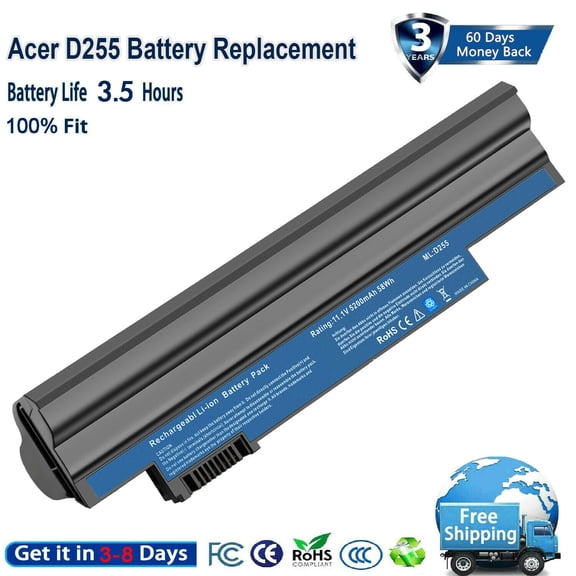AL10B31 Battery For ACER Aspire one 522 722 D255 D255E D257 D260 D270 AL10A31
