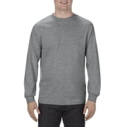 AL1904 Alstyle Soft Spun Cotton Long-Sleeve T-Shirt Graphite Heather S