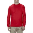 thumbnail image 1 of AL1904 Alstyle Soft Spun Cotton Long-Sleeve T-Shirt Red 2XL, 1 of 2