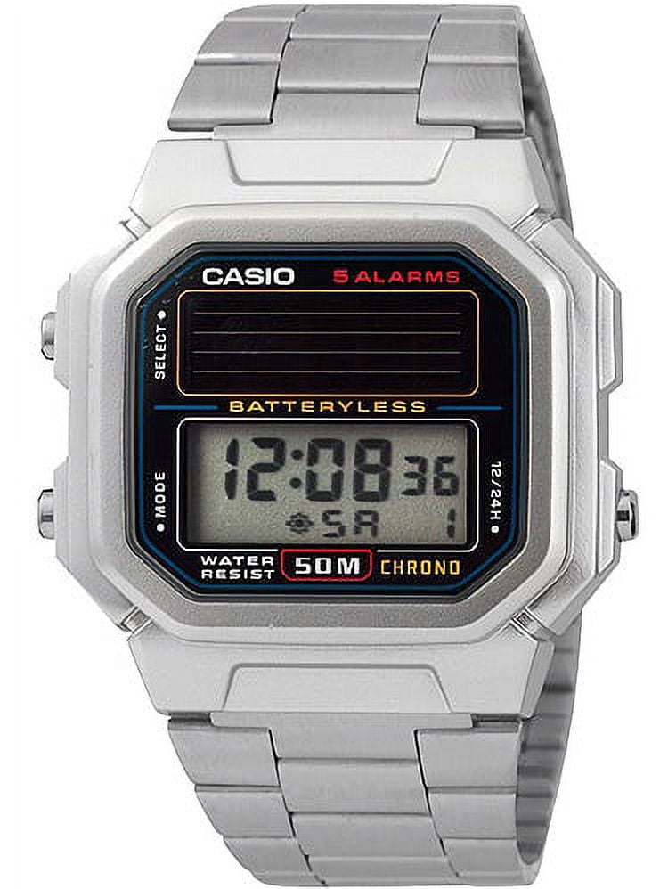 ベ*ス様 13223 未使用　CASIO AL-190WD AL190WD-1A Unisex Classic Casual Digital Dial Solar Powered Steel