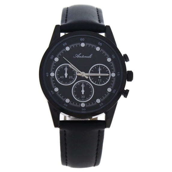AL5300-03 Black Leather Strap Watch