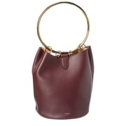 ALA A Ring Large Leather Bucket Bag, Red