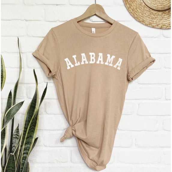 ALABAMA Graphic Short Sleeve Tshirt Top Plus Size