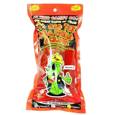 ALAMO CANDY CO. BIG TEX DILL PICKLE IN CHAMOY 12ct