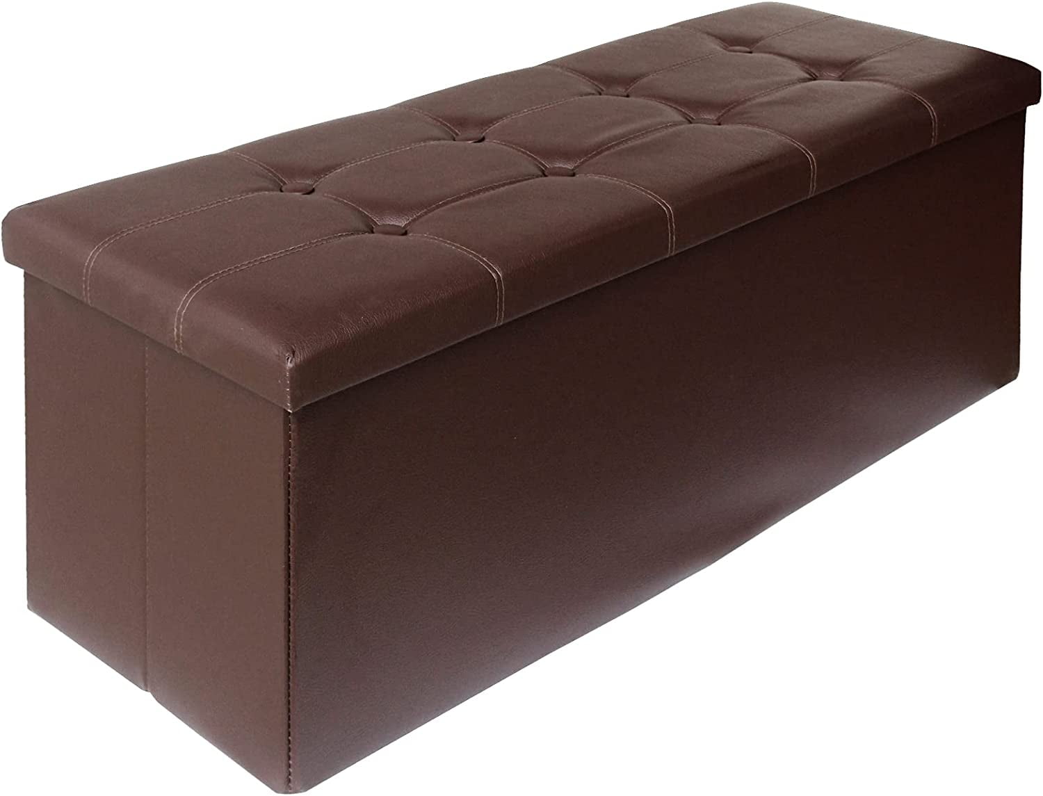 ALASDO Storage Ottoman Folding Rectangle Cube Coffee Table Multipurpose