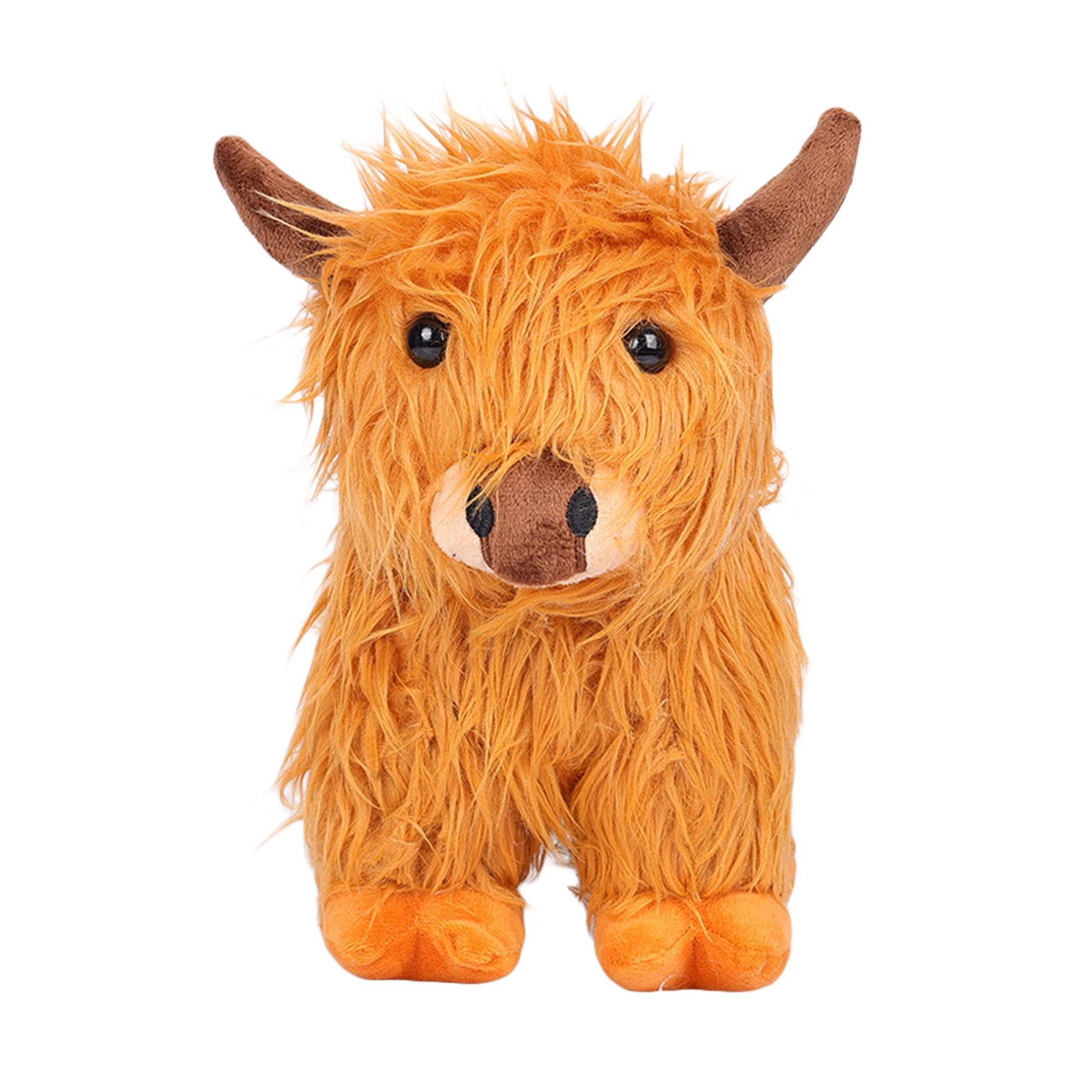 ALASELEGANTES Highland Cow Stuffed Animals Fluffy Highland Cow Plush Toys Bull Dolls