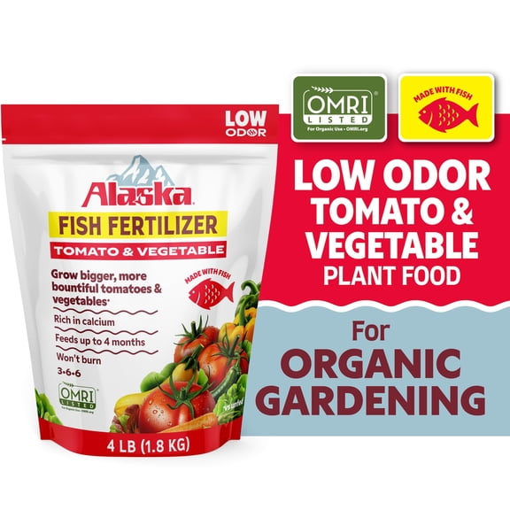 Alaska Fish Fertilizer Tomato & Vegetable 3-6-6 Plant Food 4lb