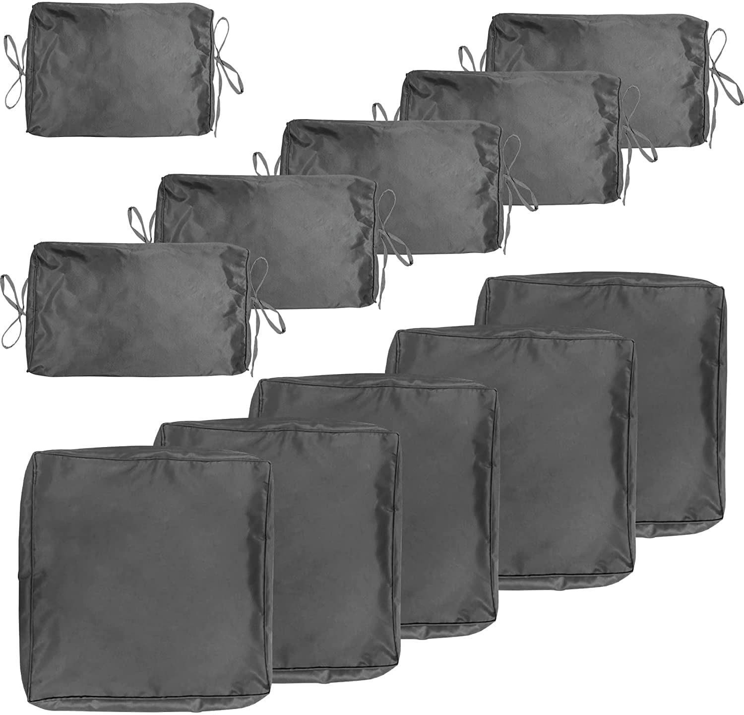 ALAULM 11 Pack Outdoor Patio Cushion Replacement Covers Set for