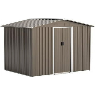 VITESSE Outdoor Storage Metal Shed House with Single Lockable Door