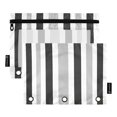 thumbnail image 1 of ALAZA 2 Pack Pencil Pouch Gray Stripes Pencil Case for 3 Ring Binder Clear Window Pencil Bag Organizers, 1 of 6