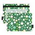 thumbnail image 1 of ALAZA 2 Pack Pencil Pouch Polka Dot Pencil Case for 3 Ring Binder Clear Window Pencil Bag Organizers, 1 of 6