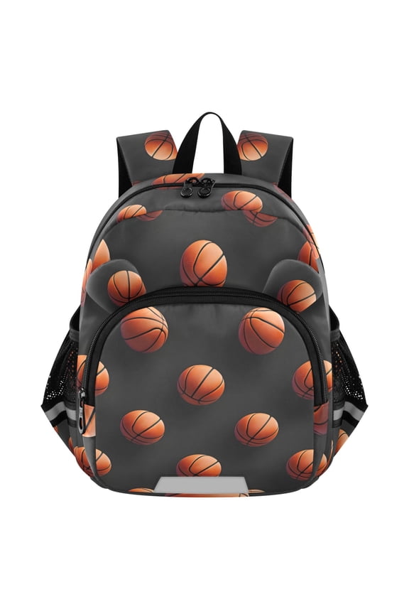 3d Basketballs Mini Backpack School Bookbag Age 3-7 Medium