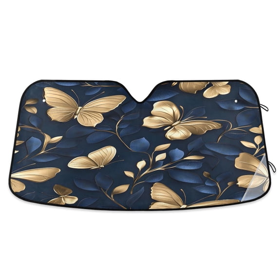 ALAZA 3d Butterflies-d10 Windshield Sun Shade Car Foldable Sun Visor Block UV Rays Protector 57"x31.5"