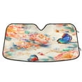 thumbnail image 1 of ALAZA 3d Butterfly Flower Windshield Sun Shade Car Foldable Visor Block UV Rays Protector 53"x23.5", 1 of 8