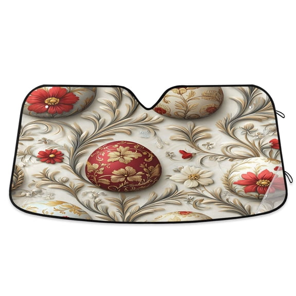 ALAZA 3d Egg Pattern Windshield Sun Shade Car Foldable Visor Block UV Rays Protector 55"x27.6"