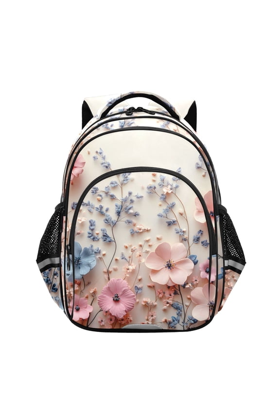 3d Flower Paint School Backpack Elementary Bag Bookbag Travel Rucksack