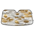 thumbnail image 1 of ALAZA 3d Flowers Pattern Windshield Sun Shade Car Foldable Sun Visor Block UV Rays Protector 57"x31.5", 1 of 8