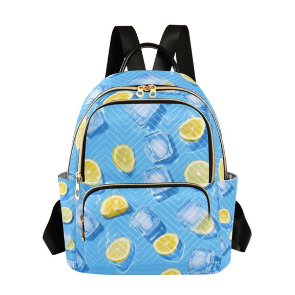 ALAZA 3d Ice Lemons Womens Travel Laptop Backpack Large Daypack Ladies Shoulder Bags S