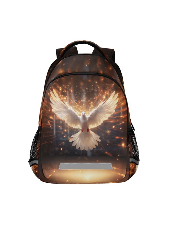 A Bird Flying Backpack Elementary School Bag Bookbag Travel Rucksack