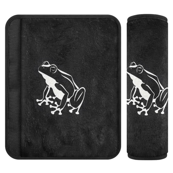 ALAZA A Frog Car Seat Belt Adjuster Neck Covers Shoulder Cushions Pads M