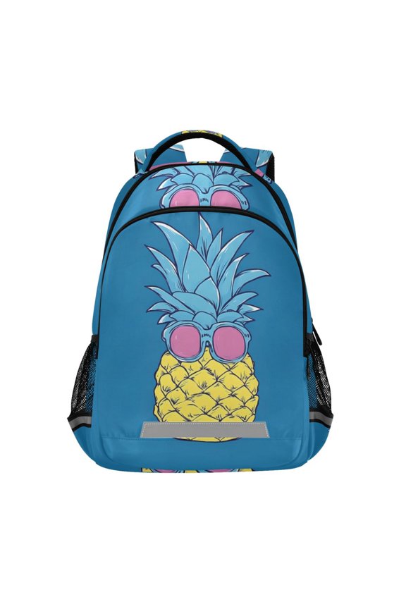 A Funny Pineapple Backpack Elementary School Bag Bookbag Travel Rucksack