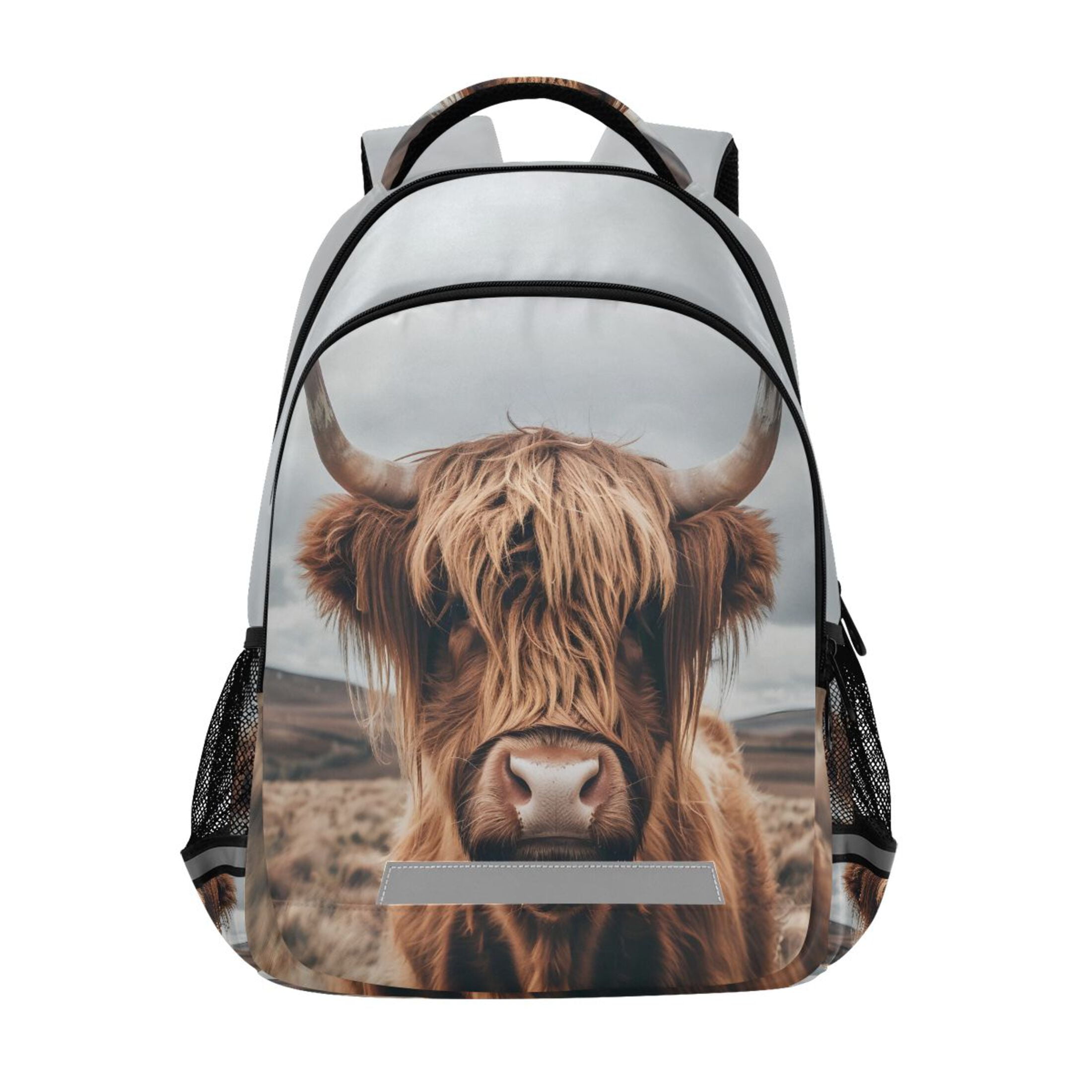 Highland cow backpack Highland Cow Plush Backpack |The Shepherd main image 4