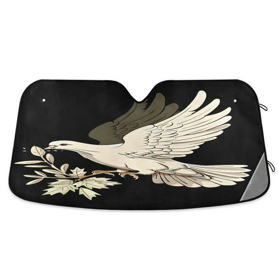 ALAZA A Pigeon Windshield Sun Shade Car Foldable Sun Visor Block UV Rays Protector 57"x31.5"
